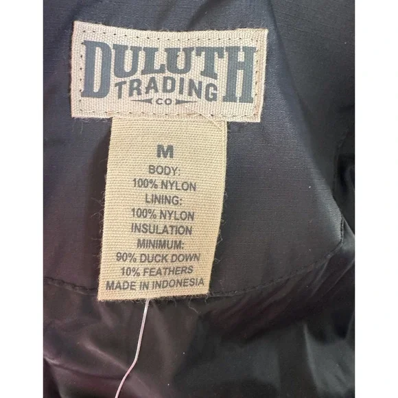NWT Duluth Women's Cold Faithful Down Tunic Vest Full Zip Puffer in Black Medium - Picture 7 of 15